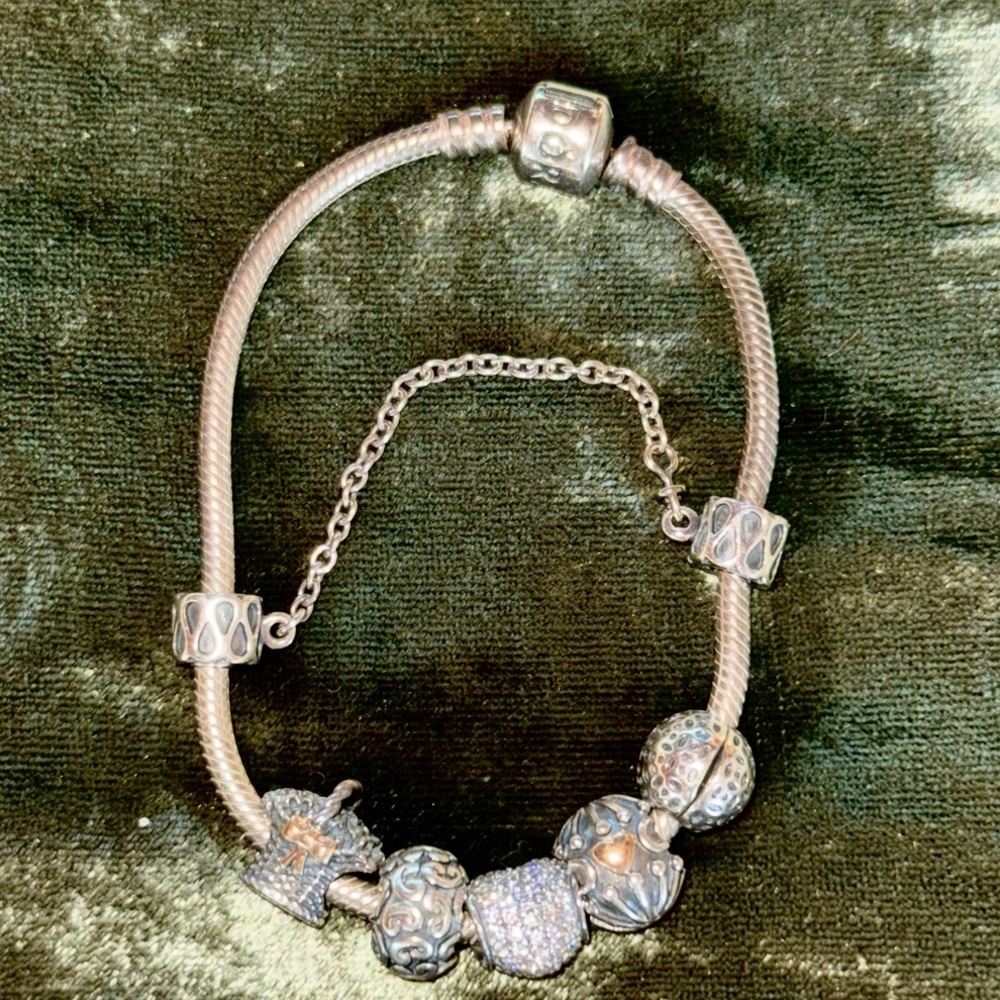 Pandora Moments Sterling Silver Charm Bracelet